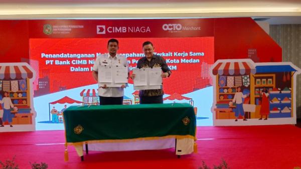 CIMB Niaga dan Pemko Medan Kerja Sama Dukung Digitalisasi Merchant UMKM melalui OCTO Merchant