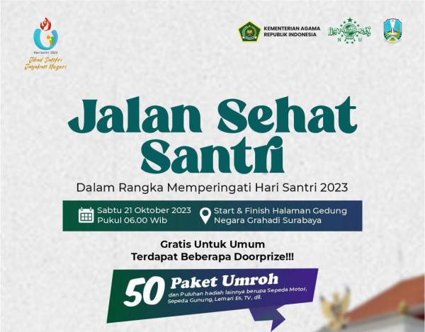 Hari Santri Nasional 2023, Travel di Jawa Timur Kolaborasi Beri 50 Paket Hadiah Umrah untuk Warga