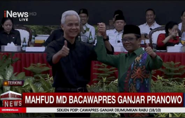 Pasca Deklarasi, Ganjar Mahfud Langsung Trending Topic di Twitter