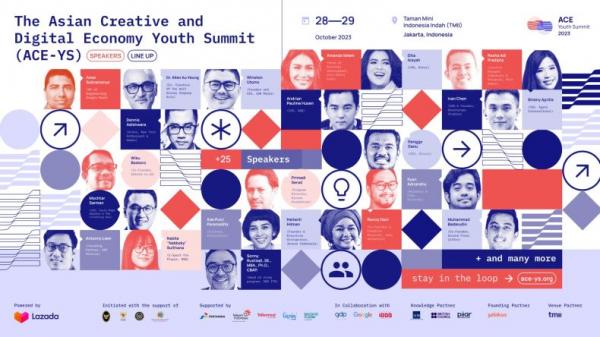 The Asian Creative and Digital Economy Youth Summit Umumkan Deretan Pengisi Acara