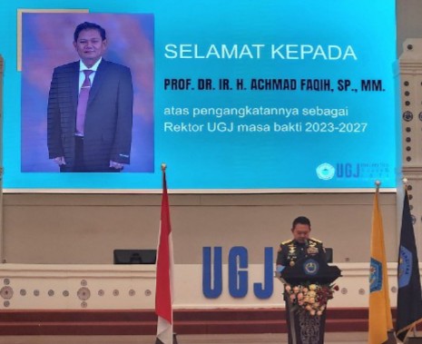 Jabat Rektor Baru UGJ Cirebon, Prof. Ahmad Faqih : 70 Persen Dosen Mesti Bergelar Doctor