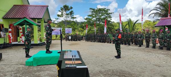 TMMD Reguler ke-118 Resmi Ditutup, Dansatgas Serahkan Hasil Kegiatan Kepada Bupati Jayapura