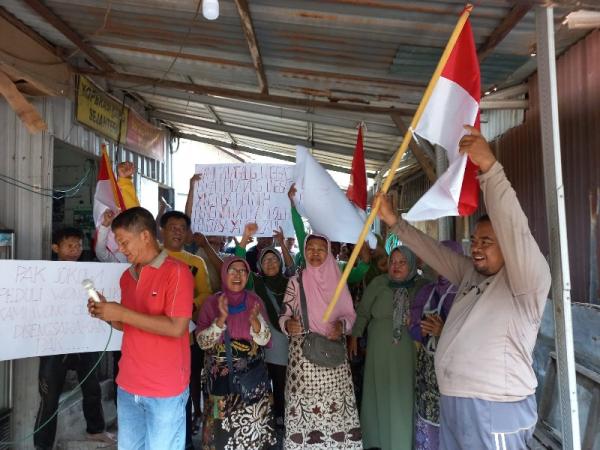 Pedagang Pasar Glendoh Purwodadi Gelar Aksi, Tegas Tolak Relokasi Pasar