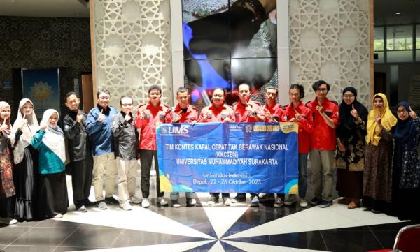 UMS Lepas Tim Kontes Kapal Cepat Tak Berawak Nasional 2023