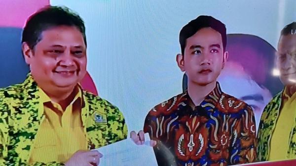 Golkar beri SK Dukungan kepada Walikota Solo Gibran sebagai Cawapres Prabowo