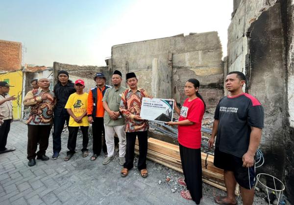 PDM Surakarta Bangun 4 Hunian Sementara untuk Korban Kebakaran Pasar Kliwon