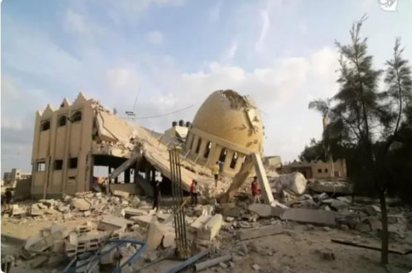 Azan Tak Terdengar Lagi di Gaza, Seluruh Masjid Hancur Dibom Israel