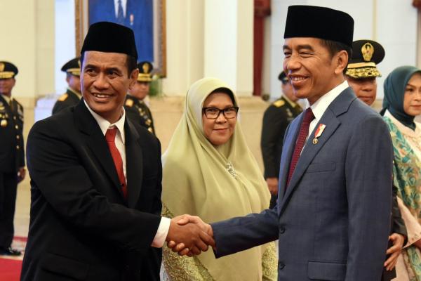 Presiden Jokowi Lantik Mentan Andi Amran Sulaiman Pengganti Syahrul Yasin Limpo