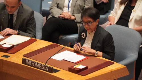 Menlu RI Retno Marsudi Angkat Bicara : Indonesia Desak Dewan Keamanan PBB Hentikan Perang di Gaza