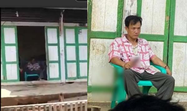 Suami Duduk Santai usai Bacok Istri di Bengkulu, Pelaku Ditegur Jangan Merokok Sajam Melayang