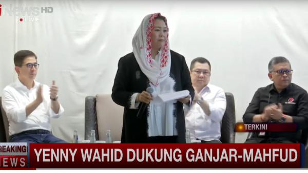 BREAKING NEWS: Barikade Gus Dur Yenny Wahid Resmi Dukung Ganjar-Mahfud MD dalam Pilpres 2024