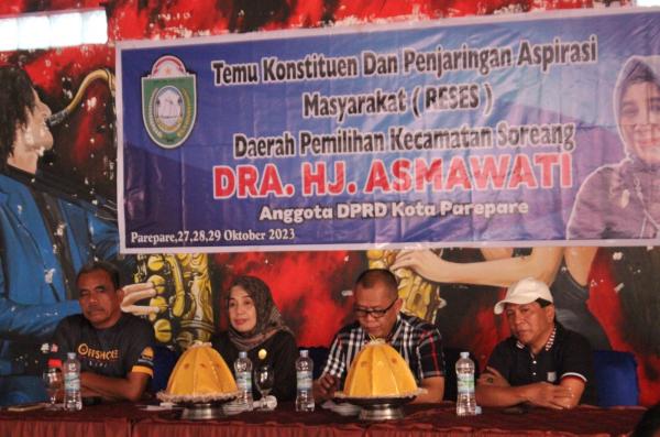 Bawa Tagline 'Satu Suara Perempuan' Anggota DPRD Parepare Asmawati Sapa Konstituen