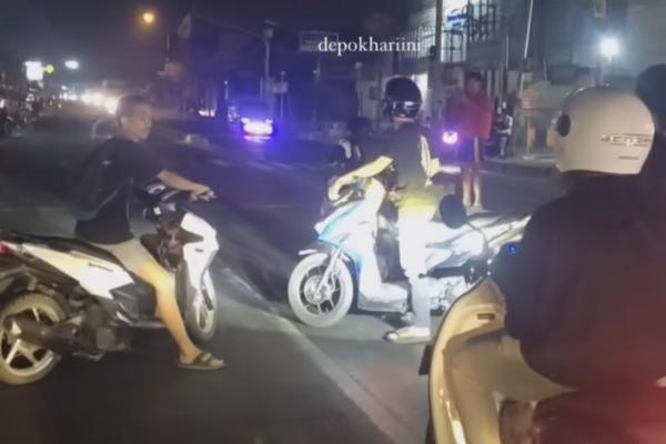 Viral Balap Liar di Bojongsari Depok Meresahkan Warga, Polisi Diminta Bertindak