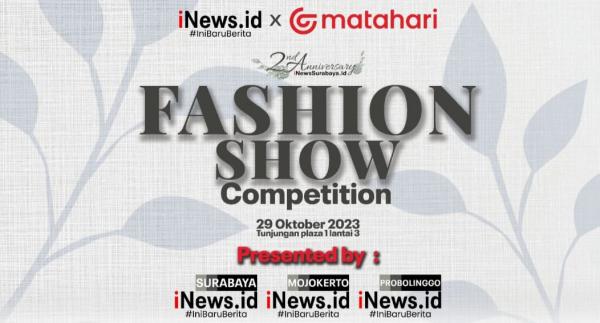 Lomba Fashion Show Anniversary iNewsSurabaya.id ke-2 Membludak, Model Profesional Jatim Bersaing