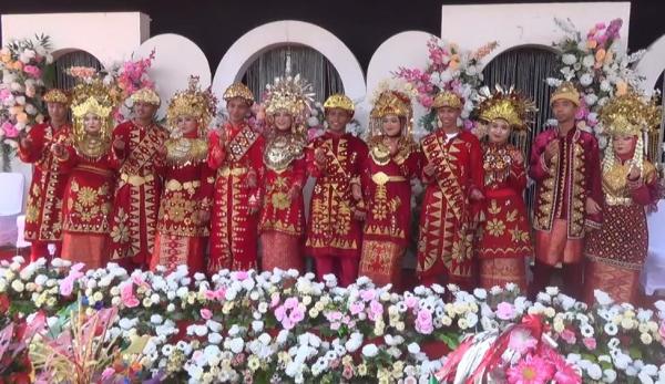 6 Pasang Pengantin di Desa Serdang Ikuti Event Budaya Kawin Heredek