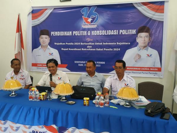 Mantapkan Strategi Jelang Pemilu 2024, DPD Perindo Sidrap Gelar Konsolidasi dan Pendidikan Politik