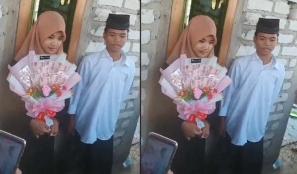 Viral Bocah 10 Tahun Menikah padahal Belum Lulus SD, Netizen: Kalah Sama Bocil