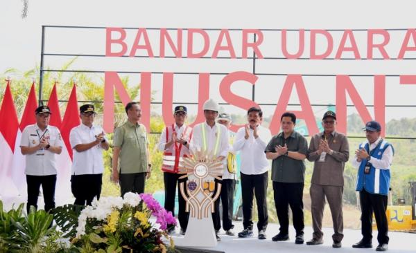 Presiden Jokowi Groundbreaking Bandara IKN Nusantara, Target Beroperasi Juni 2024