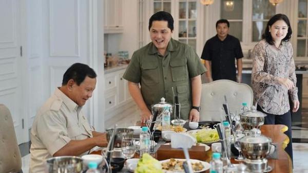 Respon Pertemuan Prabowo dan Erick Tohir, Bawa Semangat Baru di Surabaya