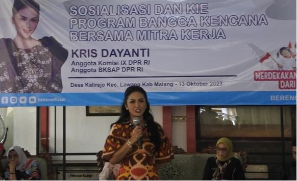 Sosialisasi Bangga Kencana di Kalirejo Malang, Krisdayanti Ajak Semua Pihak Tuntaskan Stunting