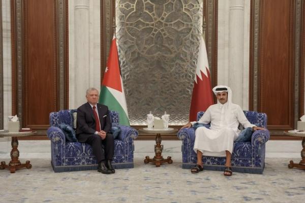 Perlunya Gencatan Senjata di Gaza, Raja Yordania Bertemu Dengan Para Pemimpin Qatar