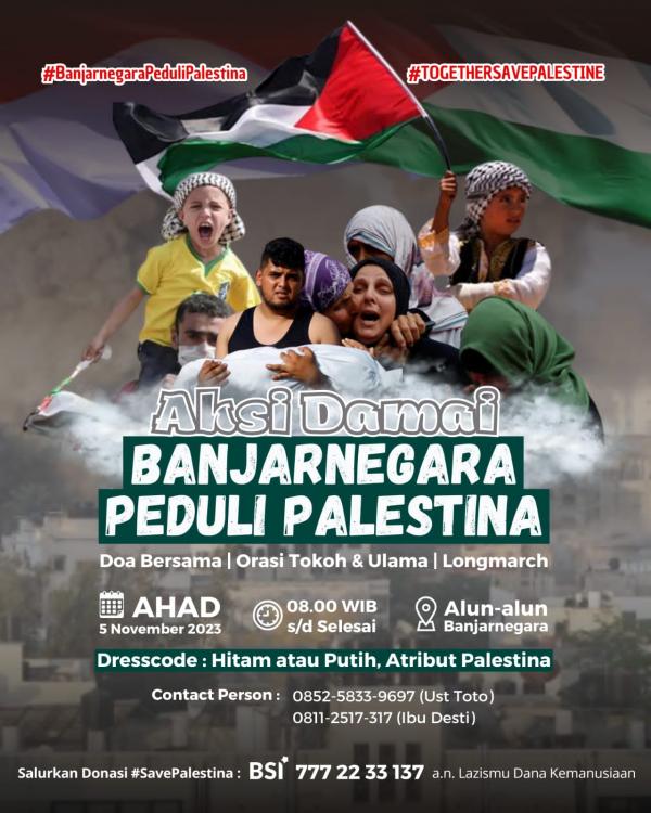 5 November 2023, Banjarnegara Gelar Doa Untuk Palestina