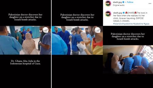 Viral, Tangis Histeris Seorang Dokter Palestina Lihat Anaknya Jadi Korban Bom Israel