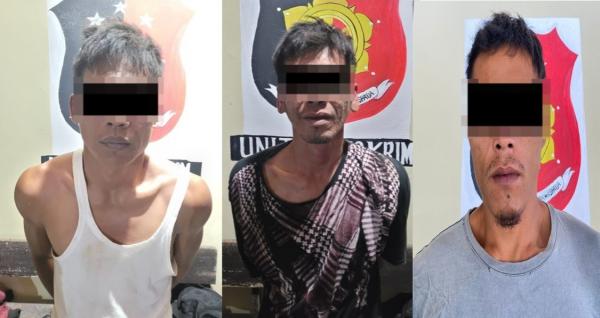 Tiga Pria Pelaku Pencurian Motor di Banjit Ditangkap Polisi 