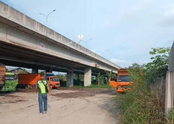 Tertibkan Parkir Liar di Bawah Jalan Tol Medan-Binjai, Pihak Pengelola Lakukan Sosialisasi