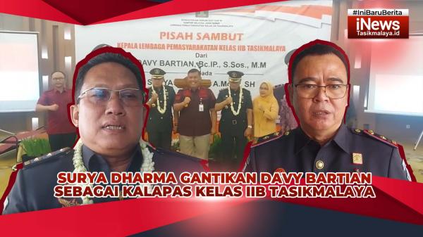 VIDEO: Surya Dharma Gantikan Davy Bartian sebagai Kalapas Kelas IIB Tasikmalaya