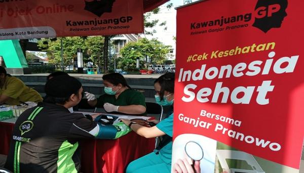 Kawan Juang GP Beri Pelayanan Kesehatan Gratis untuk 300 Pengemudi Ojol di Bandung