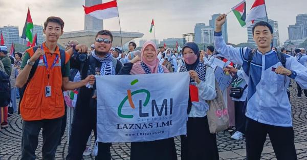 LMI Ikuti Aksi Akbar Aliansi Rakyat Indonesia Bela Palestina