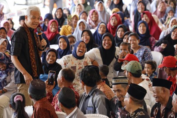 Diskusi Bareng Warga Desa Berprestasi di Muba, Ganjar Pranowo Beri Jalan untuk Guru dan Atlet