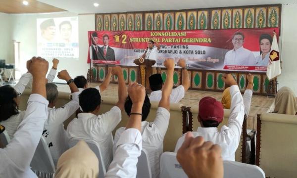 Konsolidasi Struktural Partai, DPD Gerindra Jateng Dongkrak Kekuatan Prabowo-Gibran di Solo Raya