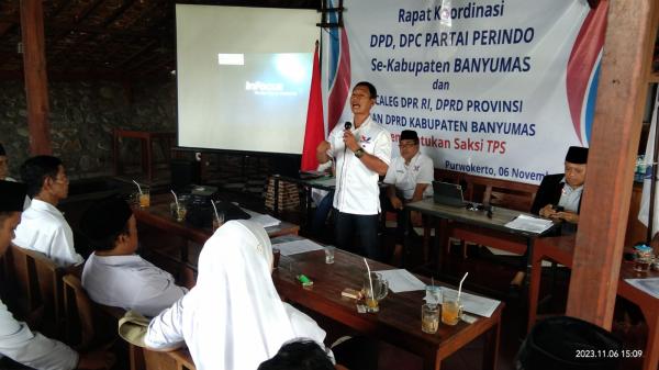 Perindo Dapil Jateng 8 Kabupaten Banyumas-Cilacap Siapkan Saksi Pemilu 2024