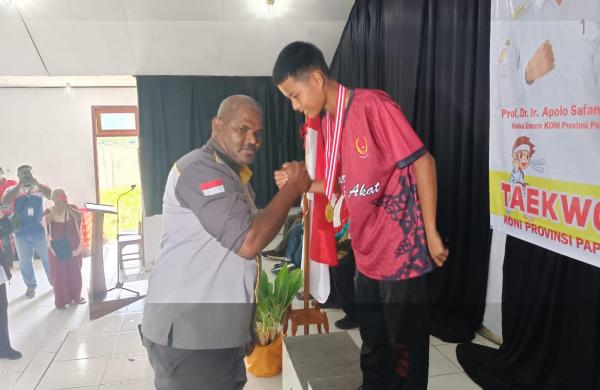 Kabupaten Asmat Juara Umum Cabor Taekwondo Dengan Meraih 4 Emas