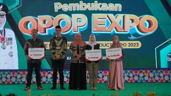 OPOP Expo 2023 Dibuka, Bank Jatim Launching KUR Syariah