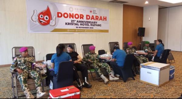 Peringati HUT ke 27, Hotel Kristal Kupang Gelar Donor Darah di Momen Hari Pahlawan