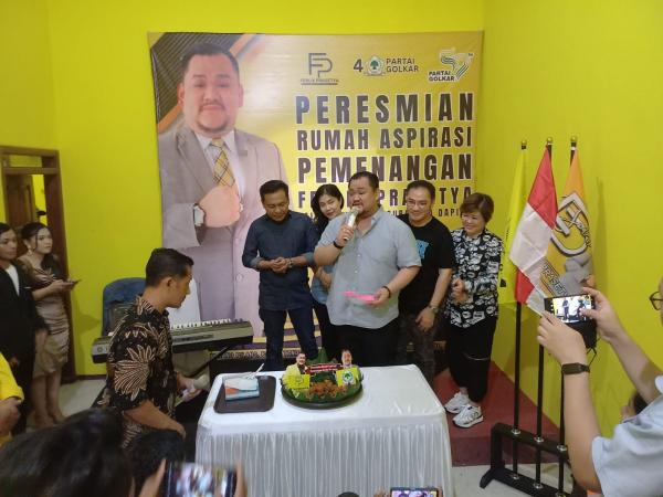 Sambut Pemilu 2024, Ketua DPD Golkar Surabaya Resmikan Rumah Aspirasi Pemenangan Ferlix Prasetya