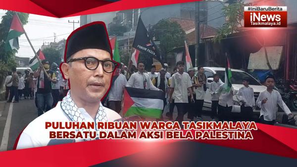 VIDEO: Puluhan Ribu Warga Tasikmalaya Bersatu dalam Aksi Bela Palestina