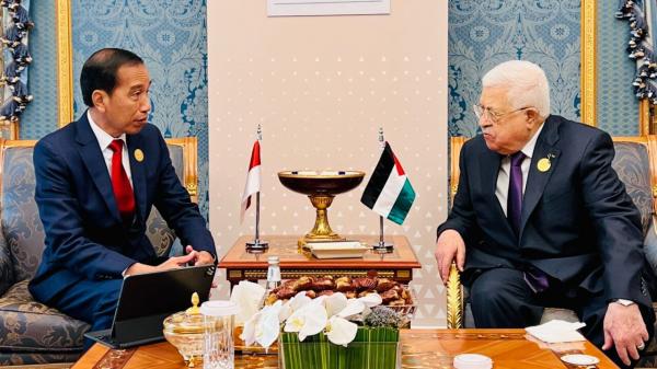 Ini Isi Perbincangan Pertemuan Presiden Jokowi dan Presiden Palestina Mahmoud Abbas