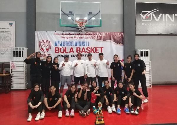 Tim Basket Putri Kabupaten Bogor Finish di Urutan Tiga Besar Kejurda Jabar 2023