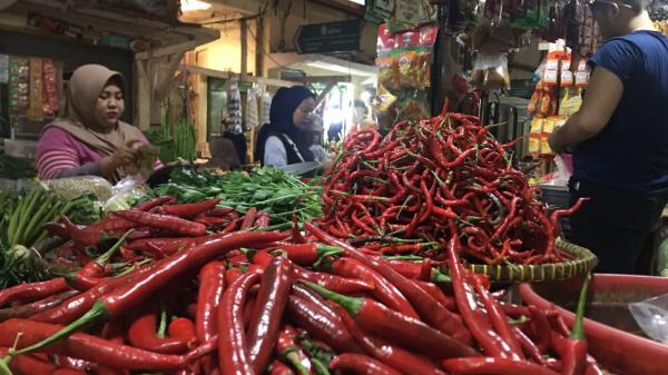 Harga Cabai di Pasar Banjar Tembus Rp100 Ribu per Kg, Pedagang: Omzet Turun, Pembeli Ngeluh