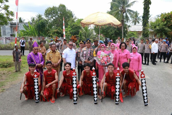 Kunjungan Kapolda Sulut Pastikan Pengamanan Pemilu 2024 di Kabupaten Talaud Berjalan Maksimal