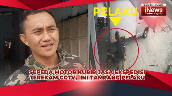 VIDEO: Pencurian Sepeda Motor Kurir Jasa Ekspedisi di Tasikmalaya Terekam CCTV,  Ini Tampang Pelaku