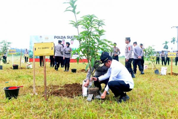 Pj Gubernur Sumut Ajak Seluruh Pihak Dukung Penuh Penanaman 10 Juta Pohon