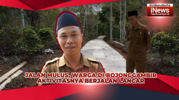 VIDEO: Jalan Mulus, Ibu-Ibu di Bojonggambir Tasikmalaya Tak Khawatir Jatuh saat Antar Anak Sekolah