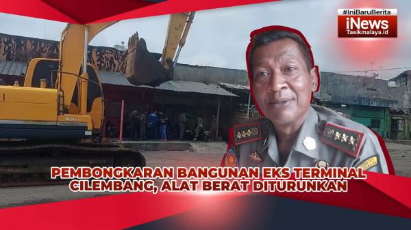 VIDEO: Pembongkaran Bangunan Eks Terminal Cilembang Dimulai, Alat Berat Sudah Diturunkan