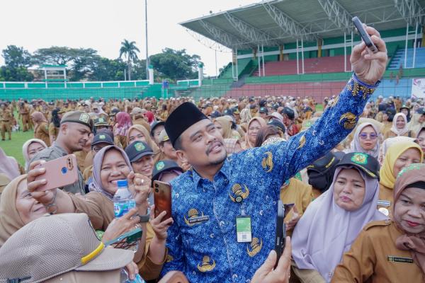 Bobby Nasution Minta Kepling Jaga Kekondusifan Pemilu 2024 di Kota Medan