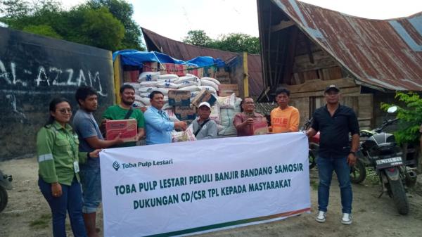 PT Toba Pulp Lestari Tbk Prihatin Musibah Banjir Bandang Samosir